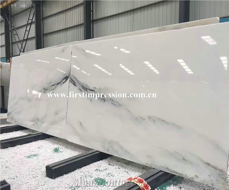 Hot Popular Landscape Painting White Marble Slabs/Book Matched Marble/White Marble Tiles&Slabs/New Polished for Feature Wall/Bathroom/Kitchen/Bathroom & Tv Setting