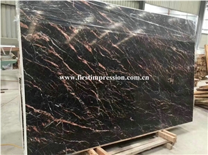 Hot Sale Tulip Brown Marquina Slabs/Brown St Laurent/Saint Laurent Brown Marble Slabs & Tiles/Tulip Marble Tiles & Slabs/China Tulip Marble Tiles & Slabs/Portoro Gold Marble/New Gold & Jade Marble