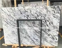Ice Blue Crystal Marble Slabs & Tiles/Black Vein Light Transfer Bookmatch Stone Slabs/Tiles/Cut to Size/Project/Wall Cladding/Background/Interiol Decoration Stone