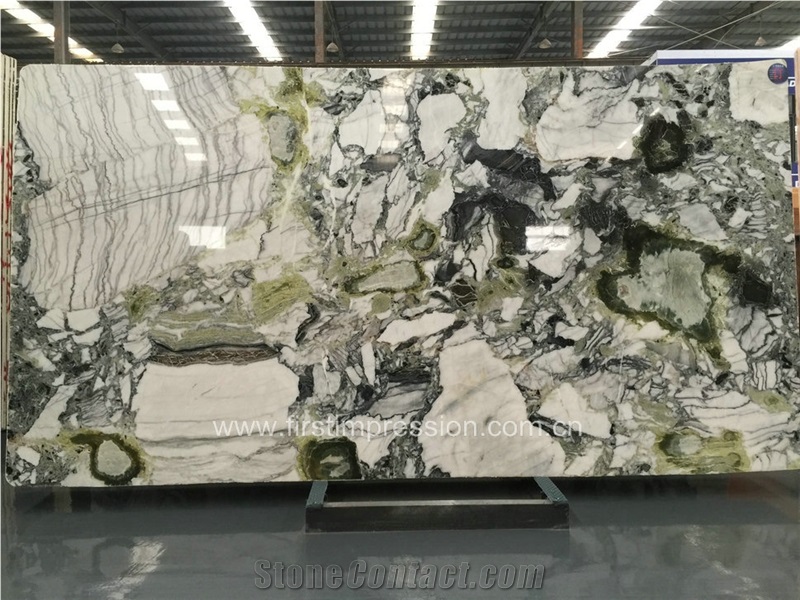 Ice Green & White Beauty Marble Tiles & Slabs/Ice Connect Marble/White Beauty/Ice Green/China Green Marble/Green Marble Slabs& Tiles/Floor Marble/Wall Marble Tiles