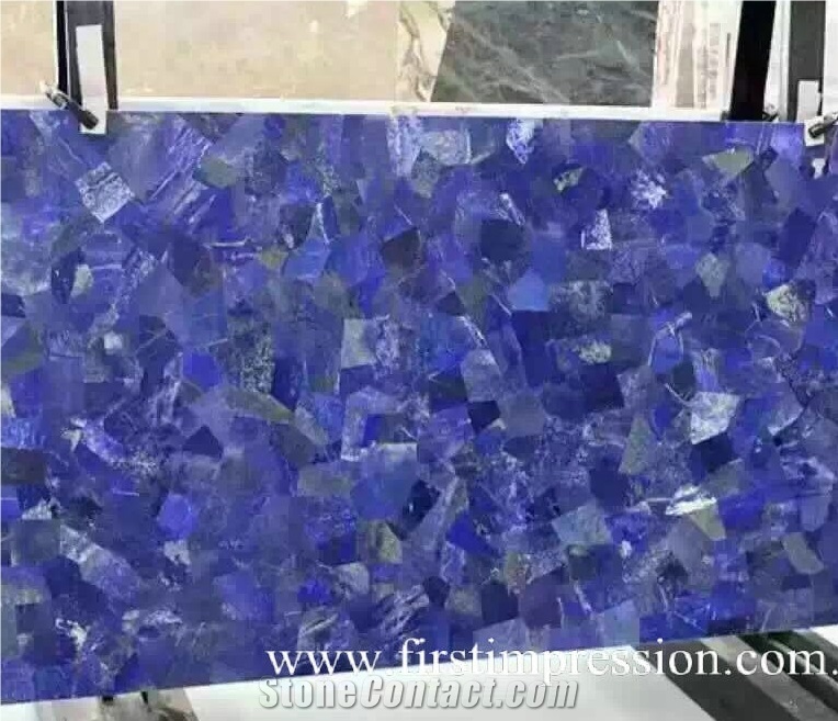 Lapis Lazuli Semi Precious Stone Panels, Blue Gemstone Slab&Tiles