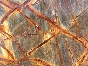 New Rain Forest Brown Marble Slabs & Tiles/Wall & Floor Covering/Skirting/Rain Forest Gold/Tropical Rain Forest Gold,Bidasar/Bidaser Brown/Rainforest Gold/Bosque Brown/India Yellow Marble Big Slab