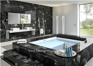 Obsidian Gemstone Bathroom Design/Black Obsidian Bathroom Flooring/Black Gemstone Bathroom Ideas/Black Obsidian Semi Precious Tiles /Semiprecious Stone Wall Tiles