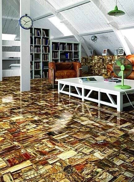 Petrified Wood Flooring Tiles Brown Semi Precious Stone Fossil Wall Gemstone Slabs Previous Slab From China Stonecontact Petrified Wood Semi Precious Stone Slab