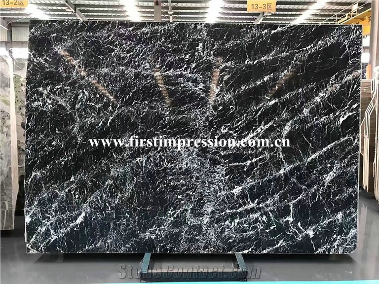 Popular Black Marble/China New Black Marble with White Root/ Italy Black Marble Tiles and Slabs / Marble Floor Covering Tiles/ Marble Wall Covering Tiles