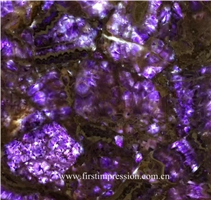 Purple Crystal Stone/Amethyst Semiprecious Slab, Lilac Grystal Semi-Precious Stone Tops, Purple Crystal Stone Panels, Semi Precious Stone Slabs, Violet Crystal Gemstone,Purple Gemstone Luxury Material
