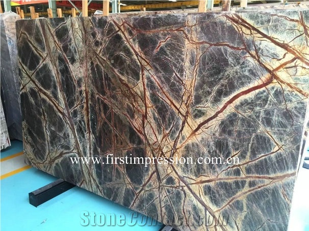 Rain Forest Green Marble Tiles & Slabs, Green Polished Marble Floor Tiles, Wall Tiles