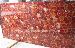 Red Agate Backlit Slabs /Transmittance Red Agate Wall Panel /Red Agate Slabs & Tiles /Red Agate Gemstone Slabs/Semi Precious Tiles /Semi Precious Stone Panels/Red Precious Stone