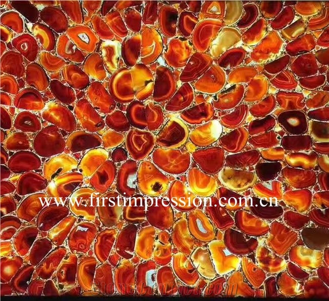 Red Agate Backlit Slabs /Transmittance Red Agate Wall Panel /Red Agate Slabs & Tiles /Red Agate Gemstone Slabs/Semi Precious Tiles /Semi Precious Stone Panels/Red Precious Stone
