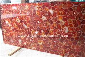 Red Agate Semi Precious Stone Slabs& Tiles /Red Agate Gemstone Wall Tiles /Red Agate Gemstone Slabs /Red Agate Stone Tiles /Red Agate Backlit Countertop Design