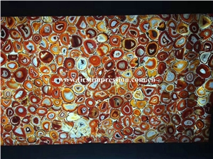 Red Agate Slabs & Tiles/Hot Sale Semiprecious Stone/Colorful Agate/Best Price & High Quality Agate Big Slabs