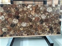 Round Petrified Wood Slabs & Tiles,Round Fossil Wood Stone Flooring,Previous Stone Slabs,Petrified Wood Semi Precious Stone Flooring Slab,Petrified Wood Home Decoration