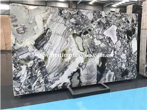 So Cheap Ice Green Marble Tiles & Slabs/Ice Connect Marble/White Beauty/Ice Green/China Green Marble/Green Marble Slabs& Tiles/Floor Marble/Wall Marble Tiles