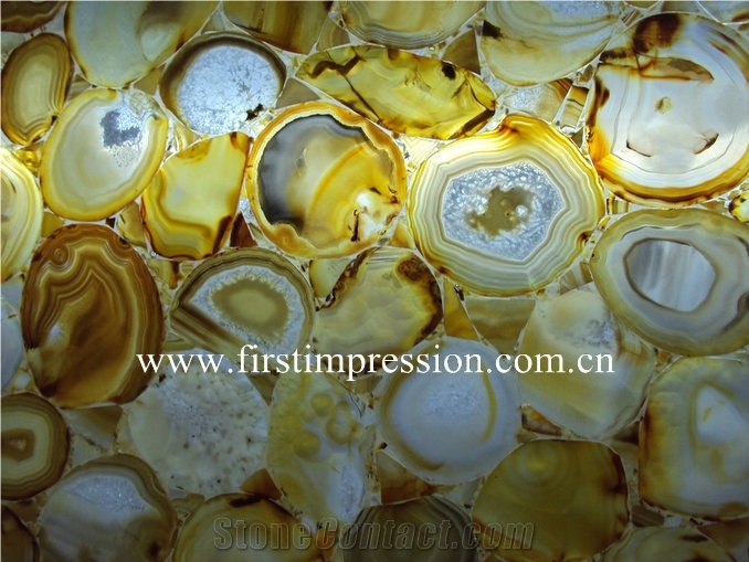 Yellow Agate Semiprecious Stone/ Yellow Agate for Hotel&Villa Project Design/ Yellow Agate Gemstone Flooring and Walling Tiles /Luxury on Sale Yellow Agate Semiprecious Stone Slabs