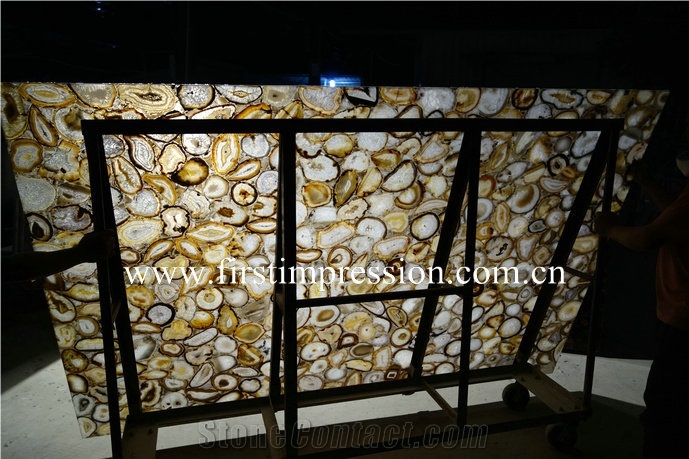 Yellow Agate Wall Panel / Yellow Agate for Hotel&Villa Project Design/ Yellow Agate Gemstone Flooring and Walling Tiles /Luxury on Sale Yellow Agate Semiprecious Stone Slabs/Yellow Agate Countertop