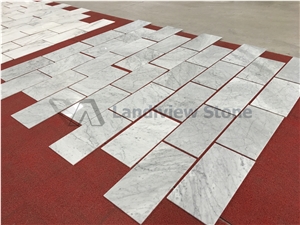 Carrara White Thin Tiles, 12x24x3/8 Tiles