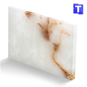 Artificial Golden Dragon Onyx Wall Panel,Floor Tiles Solid Surface Brown Glass Stone for Bar Tops,Reception Table Desk Panel for Hotel Counter Tops Design,Interior Engineered Stone Alabaster