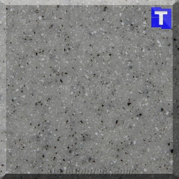 Composite Acrylic Stone Galaxy Grey Glass Slabs with Mirror Glass, Solid Surface Artificial Decorative Marble Sheet Panels Tiles for Wall,Floor Covering Kitchen Bathroom Counter Tops Project Design Ma