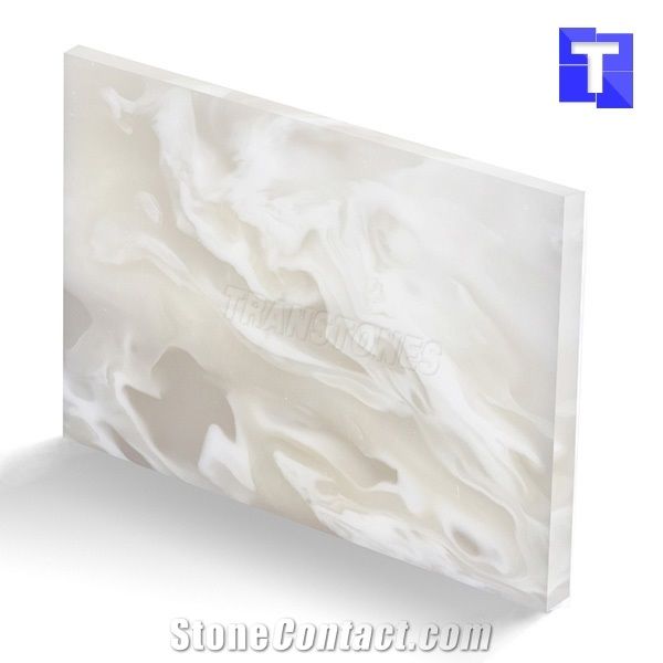 New Material Artificial Crystal White Onyx Wall Panel,Floor Tiles Solid Surface Glass Alabaster Stone for Bar Tops,Reception Table Desk,Hotel Counter Tops Design,Interior Engineered Stone Manufacture