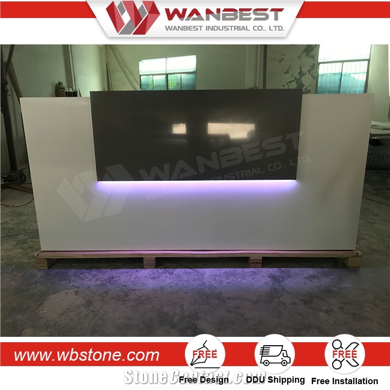 2017 Customized Hot Sale Marble Material Office Front Desk Counter,Reception Desk,Counter Reception Table