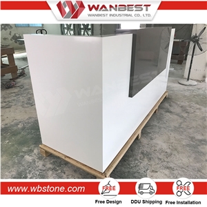 2017 Customized Hot Sale Marble Material Office Front Desk Counter,Reception Desk,Counter Reception Table