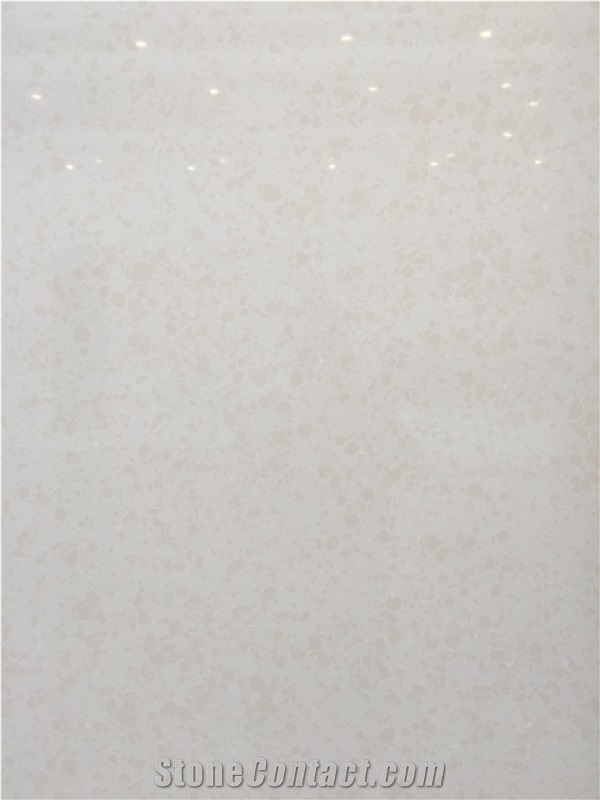 Quartz Stone Bs3202 Double Beige Color from Guangdong China Solid Surfaces Polished Slabs & Tiles Engineered Stone for Hotel/ Kitchen /Bathroom/ Counter Top /Flooring /Walling