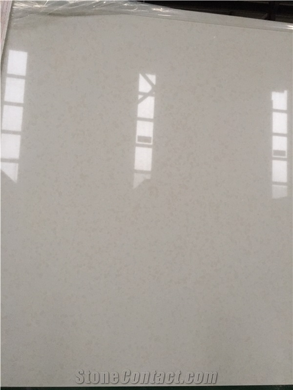 Quartz Stone Bs3202 Double Beige from Guangdong China Solid Surfaces Polished Slabs & Tiles Engineered Stone for Hotel/ Kitchen /Bathroom/ Counter Top /Flooring /Walling