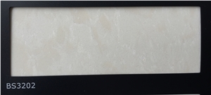 Quartz Stone Bs3202 Double Beige from Guangdong China Solid Surfaces Polished Slabs & Tiles Engineered Stone for Hotel/ Kitchen /Bathroom/ Counter Top /Flooring /Walling