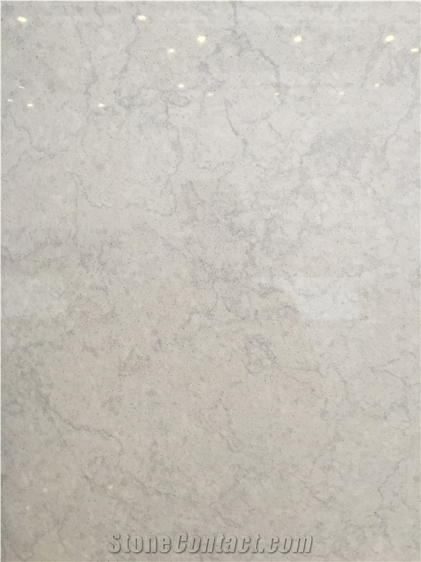 Quartz Stone Bs3304 Royal Botticino from Guangdong China Solid Surfaces Polished Slabs & Tiles Engineered Stone for Hotel/ Kitchen /Bathroom