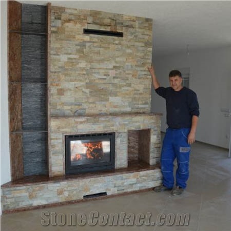 Natural Stone Fireplaces, Design, Installation