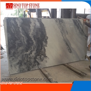 Cheap China Cloudy White Polished Marble,White Cloudy Marble Landscaping Decoration,Grorious Mountain Marble,Landcape Painting Marble