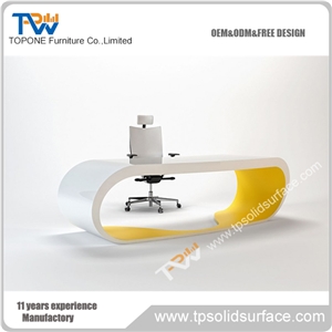 Supply Solid Surface White Office Table Top