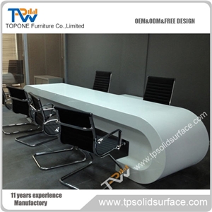 Supply Solid Surface White Office Table Top
