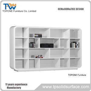 White Color Interior Stone or Wood Material Office Table Back File Cabinets for Sale