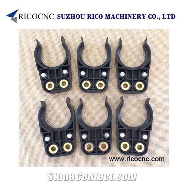 Stone Machine Tools,Bt30 Tool Clips, Black Bt30 Fork Tool, Plastic Bt30 Tool Holders for Cnc Router