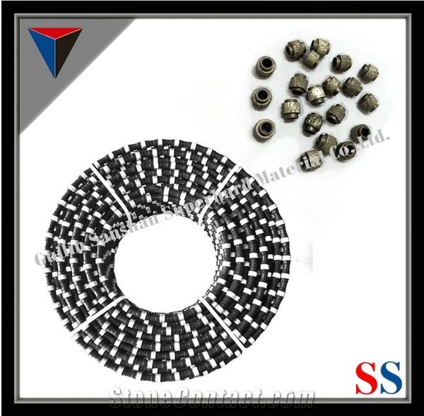 11.5mmstone Quarry Mining, Rubberized Wire Saw for Marble and Granite