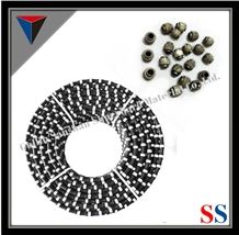 11.6mmstone Quarry, Rubberized Wire Saw for Granite and Marble, Stone Mining