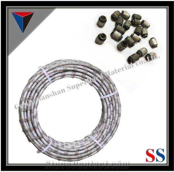 Diamond Plastic Wire Saw for Granite and Marble, Block Profiling, Diamond Cutting Tools for Factory