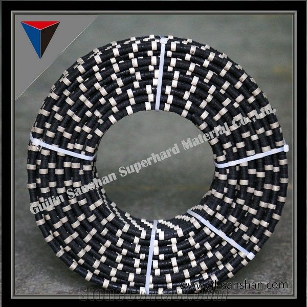 Diamond Rubber Wire Saw for Granites and Marble Cutting, Rope Saw, Stone Cutting and Profiling, Granite and Marble Cutting Tools, Diamond Cutting Tools