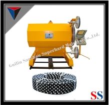 Stone Quarry Mining, Rubberized Wire Saw for Granite and Marble Cutting, Quarry Mining
