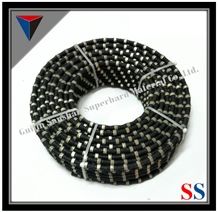 Stone Quarry Mining, Rubberized Wire Saw for Granite and Marble Stone Cutting