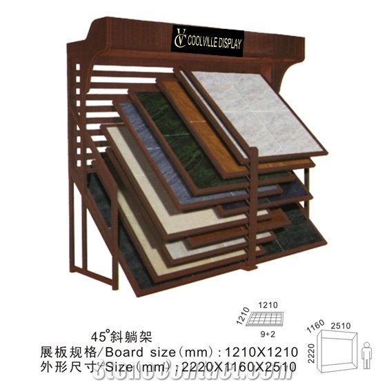 Countertops Black Display Stand Racks Marble Slab Metal Displays Calico