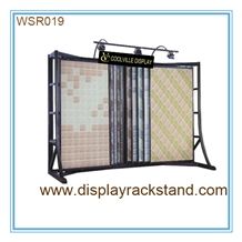 Ganite-Tiles Tile Display Panel Steel Onyx Display Racks Flooring Blocks Metal Displays Mosaic China Display Stands Slab Stone Display Racks Quartzite-Slabs Stone Shelf