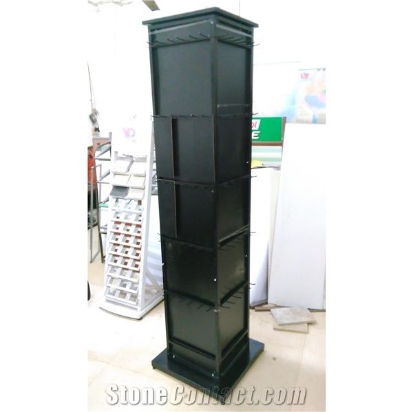 Onyx Slab Display Stands Black Marble Metal Displays Tile Display