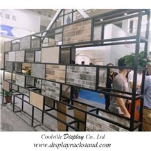 Portable Display Cases Crema-Marble Metal Displays Onyx Display Racks Tile Display Panels Stone Display Racks Custom Displays Slate Towers Granite Slab Display Stands Stone Display Racks