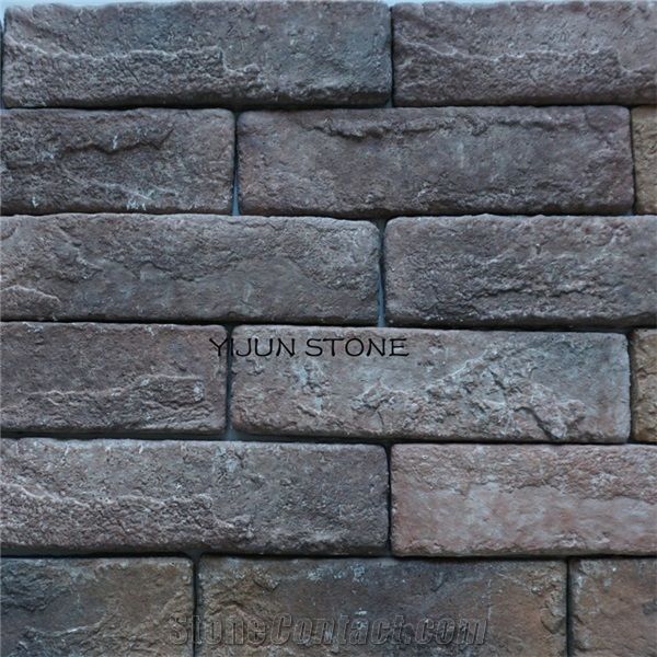 Black Split Face Slate Culture Stone Natural Stone Veneer Yellow Z