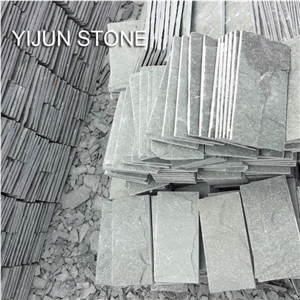 China Yijun Natural Slate P014 Ocean Green Mushroom Stone, Slate Stone Tile
