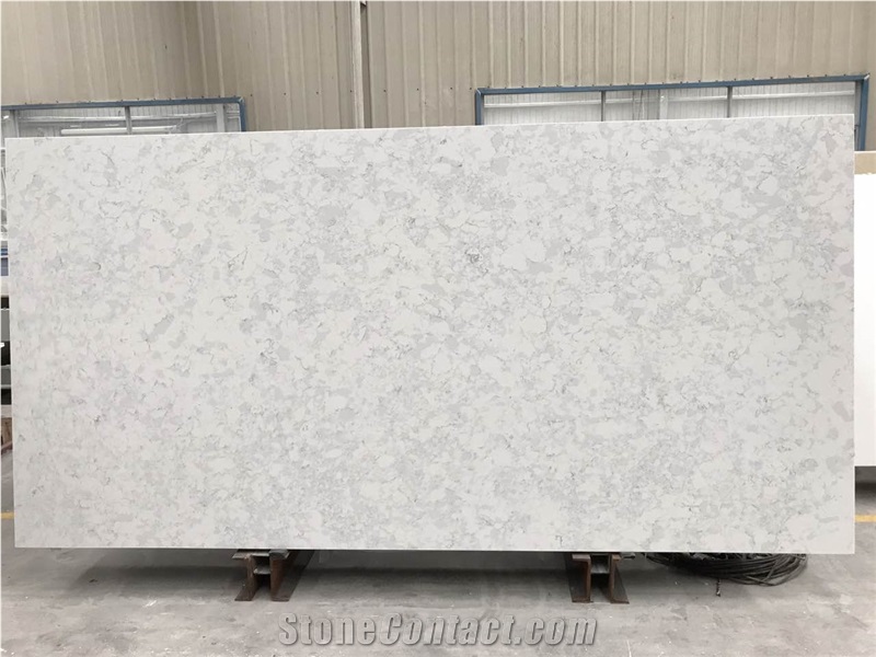Textured Quartz Stone Slab OT 0622 for Kitchen and Vanity,Professional Quartz Slab Manufacturer Factory in Xiamen