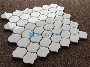 Waterjet Marble Mosaic Tile Chipped Mosaic Pattern