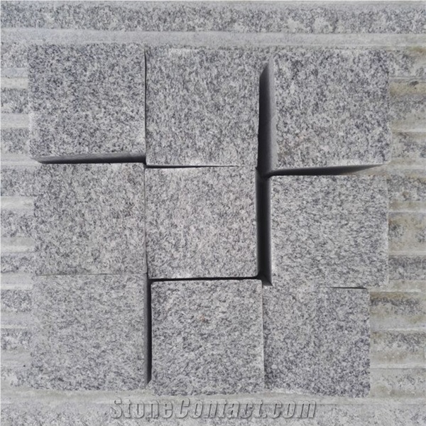 Grey Paving Cube Stone G343 Shandong Grey Lu Grey Own Quarry Low Price Paving Sets Courtyard Road Pavers